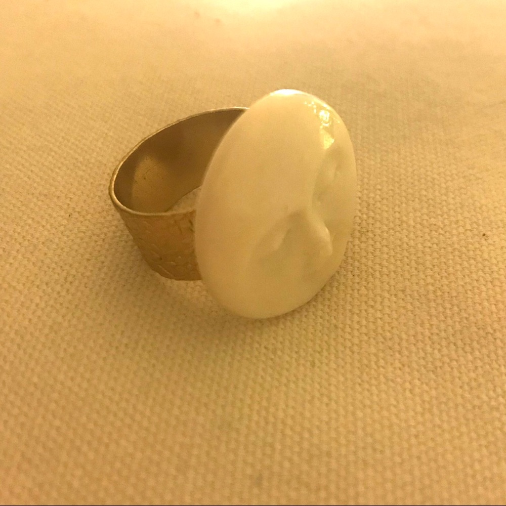 🌝 FULL MOON Ring *ONE Sz* Adjustable Band